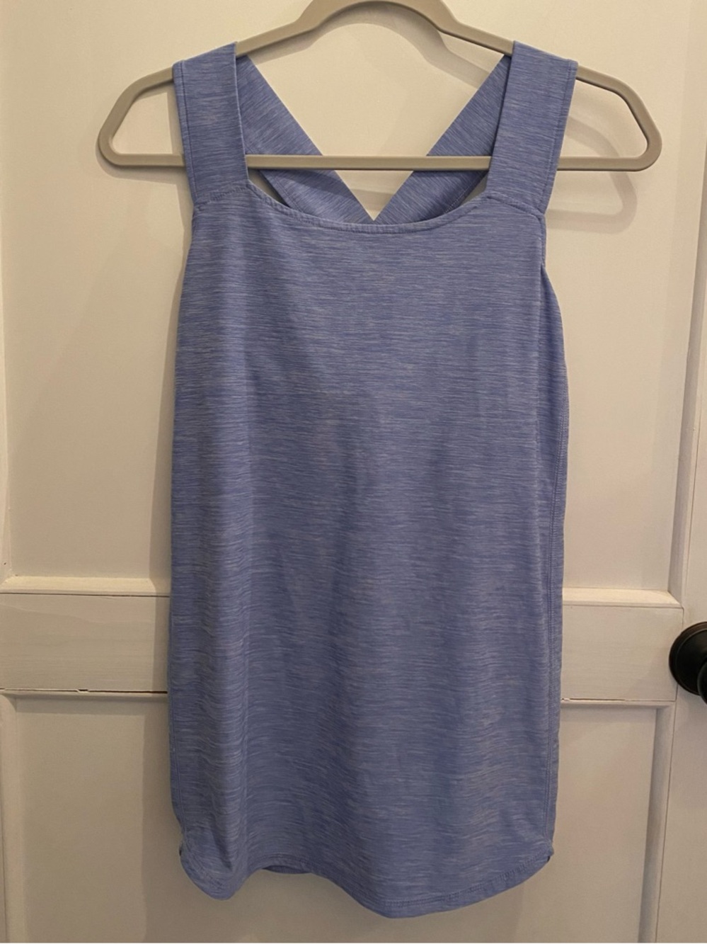 Duluth Trading Co. Blue Heather Athletic Tank